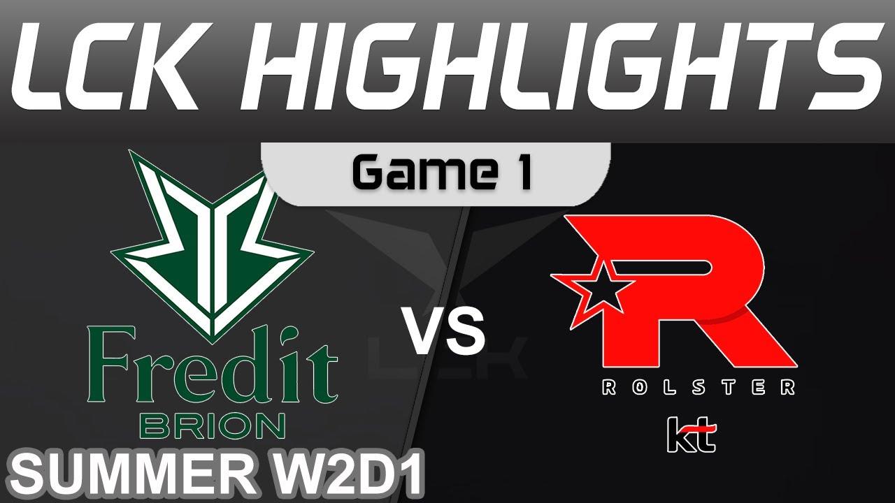 BRO vs KT Highlights Game 1 LCK Summer Season 2022 W2D1 Fredit BRION vs KT Rolster by Onivia thumbnail