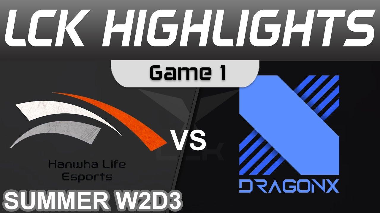 HLE vs DRX Highlights Game 1 LCK Summer Season 2022 W2D3 Hanwha Life Esports vs DragonX by Onivia thumbnail