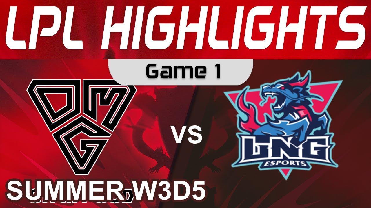 OMG vs LNG Highlights Game 1 LPL Summer Season 2022 W3D5 Oh My God vs LNG Esports by Onivia thumbnail