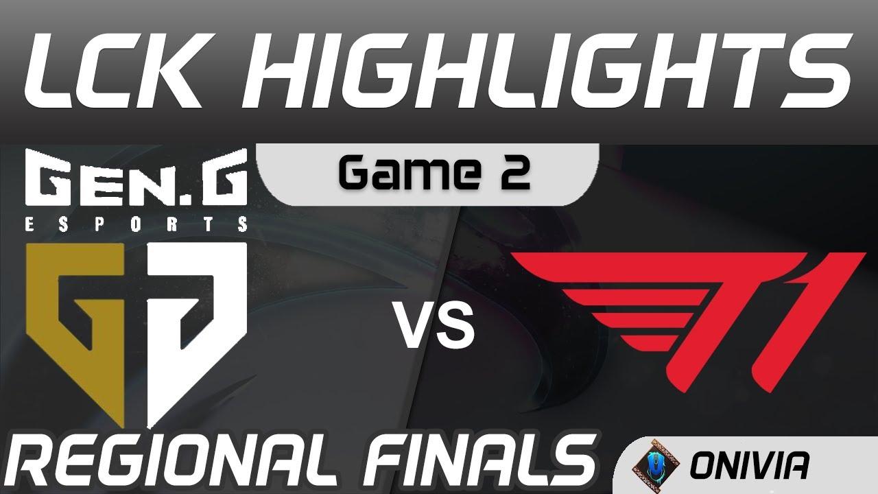 GEN vs T1 Highlights Game 2 Finals LCK Regional Finals 2020 Gen G vs T1 by Onivia thumbnail