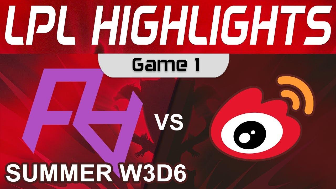 RA vs WBG Highlights Game 1 LPL Summer Season 2022 W3D6 Rare Atom vs Weibo Gaming by Onivia thumbnail