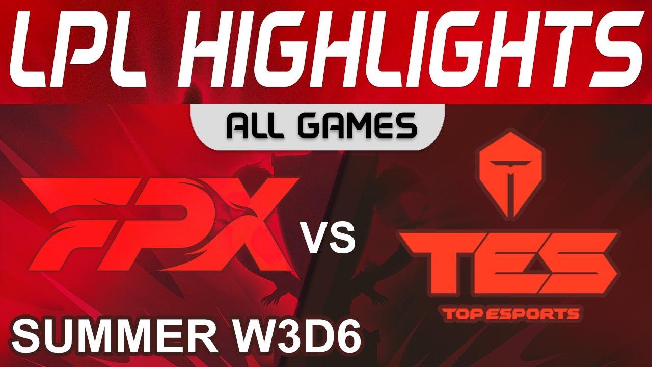 FPX vs TES Highlights ALL GAMES LPL Summer Season 2022 W3D6 FunPlus Phoenix vs Top Esports by Onivia thumbnail