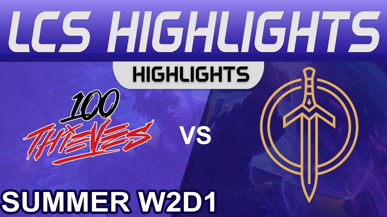 100 vs GG Highlights LCS Summer Season 2022 W2D1 100 Thieves vs Golden Guardians by Onivia thumbnail