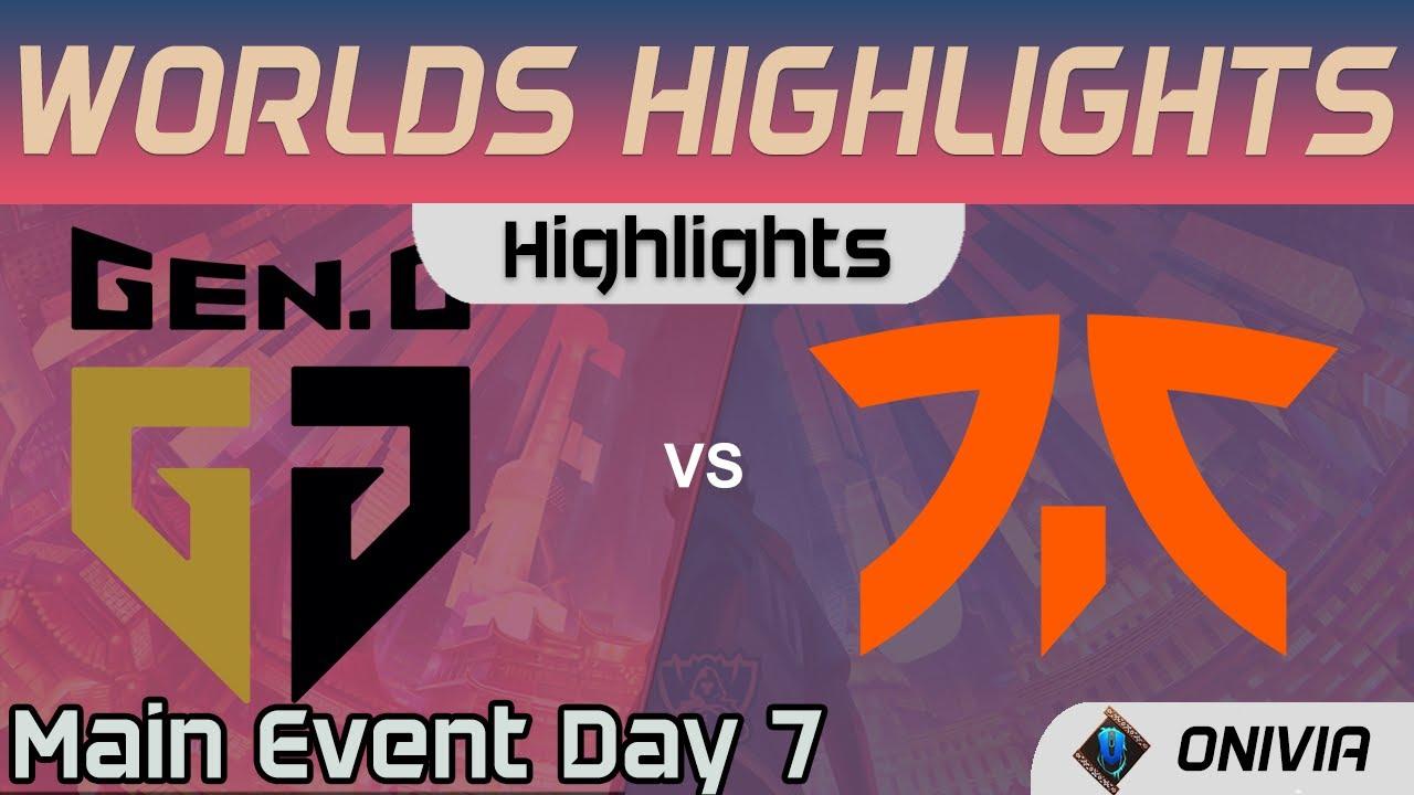 GEN vs FNC Highlights Day 7 Worlds 2020 Main Event Gen G vs Fnatic by Onivia thumbnail