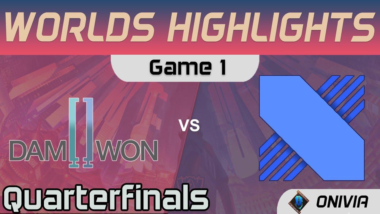 DWG vs DRX Highlights Game 1 Quarterfinals Worlds 2020 Playoffs DAMWON Gaming vs DRX by Onivia thumbnail