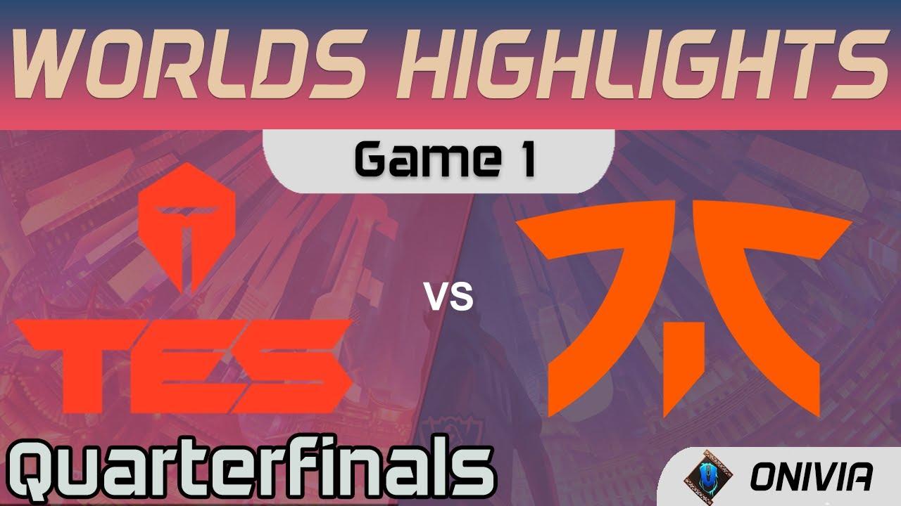 TES vs FNC Highlights Game 1 Quarterfinals Worlds 2020 Playoffs Top Esports vs Fnatic by Onivia thumbnail