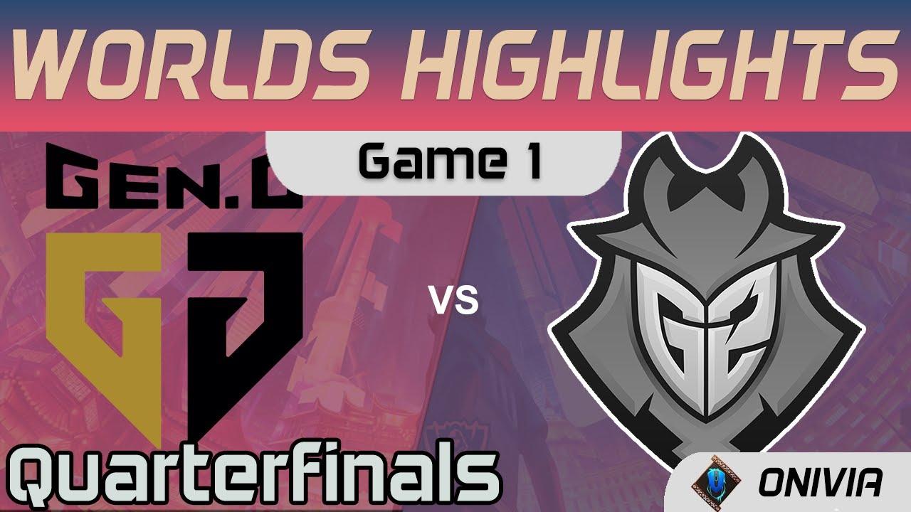 GEN vs G2 Highlights Game 1 Quarterfinals Worlds 2020 Playoffs Gen G vs G2 Esports by Onivia thumbnail