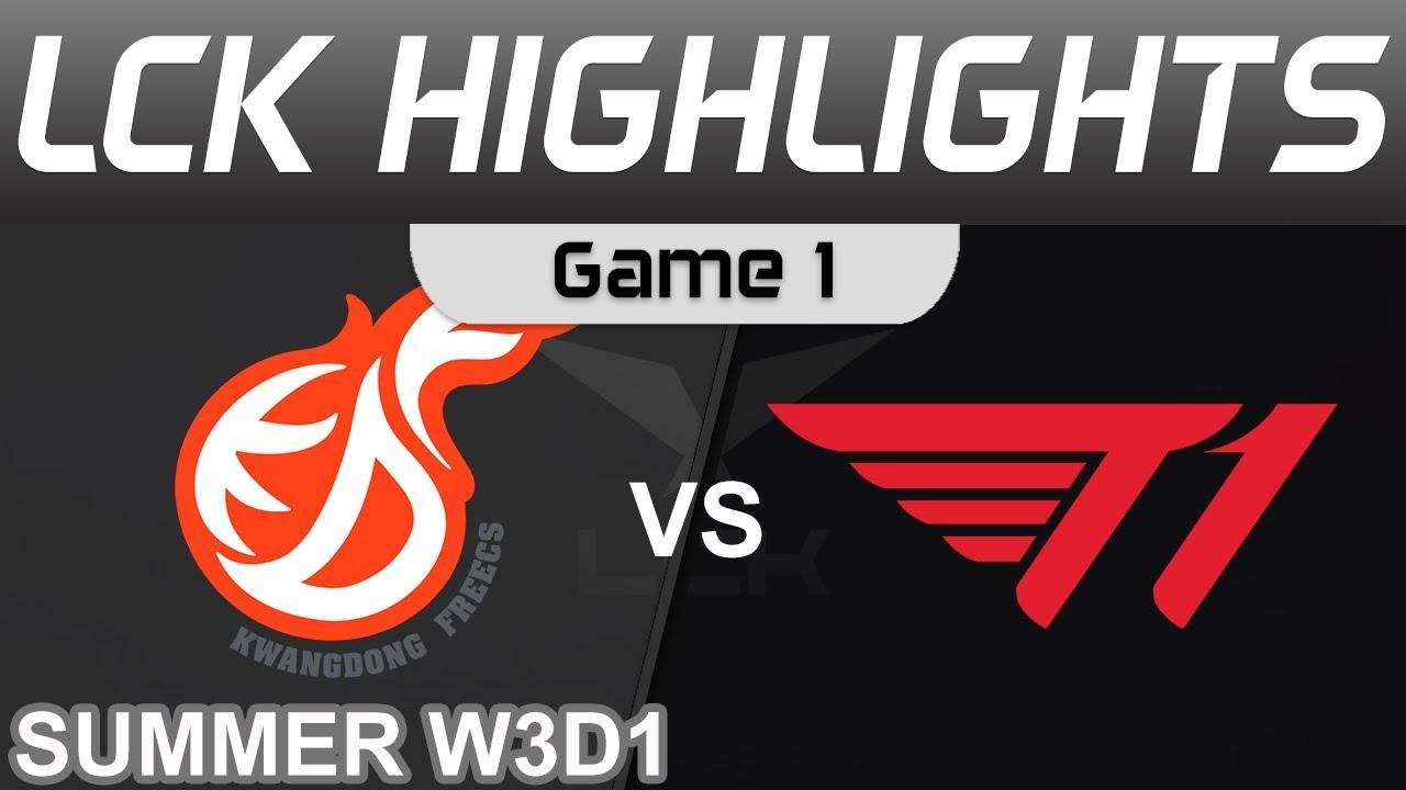 KDF vs T1 Highlights Game 1 LCK Summer Season 2022 W3D1 Kwangdong Freecs vs T1 by Onivia thumbnail