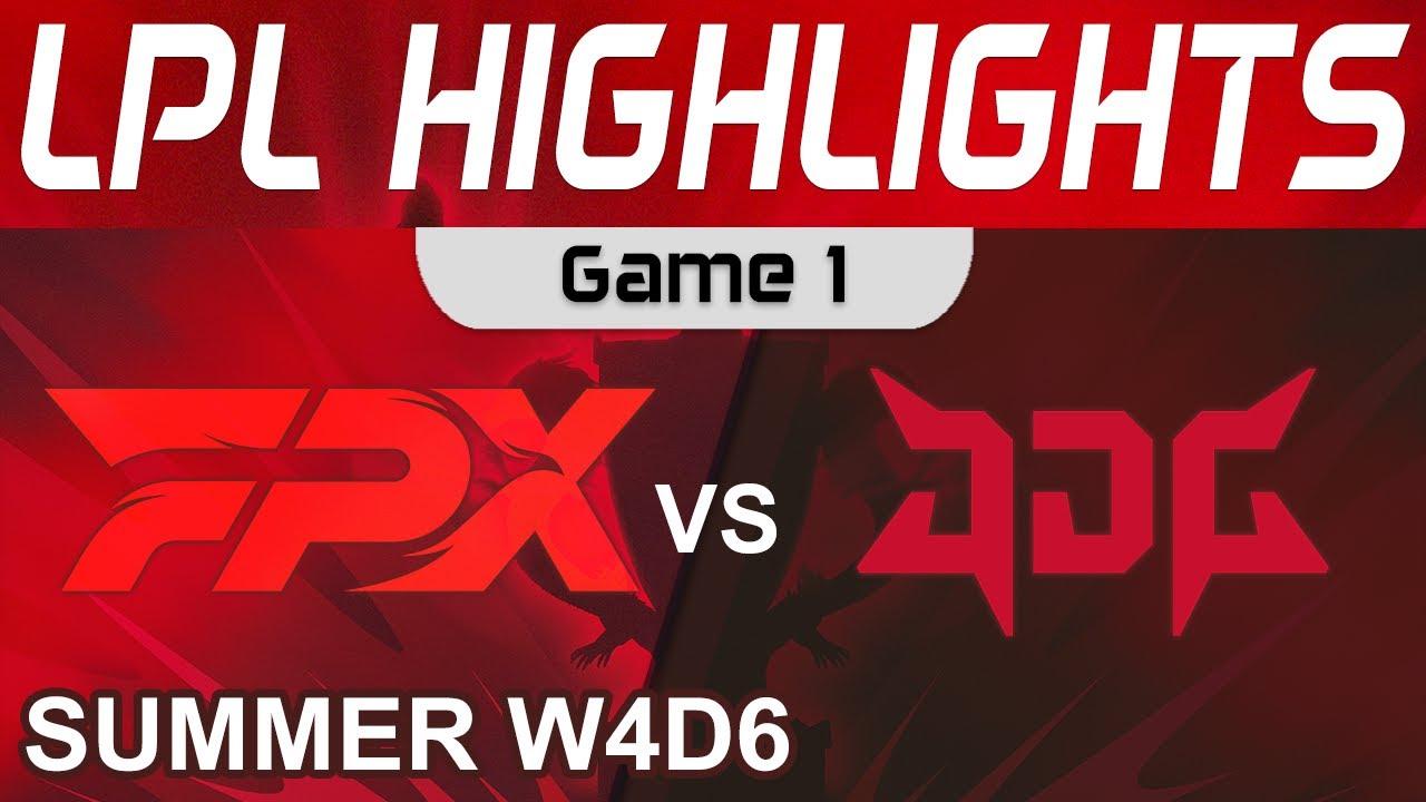 FPX vs JDG Highlights Game 1 LPL Summer Season 2022 W4D6 FunPlus Phoenix vs JD Gaming by Onivia thumbnail