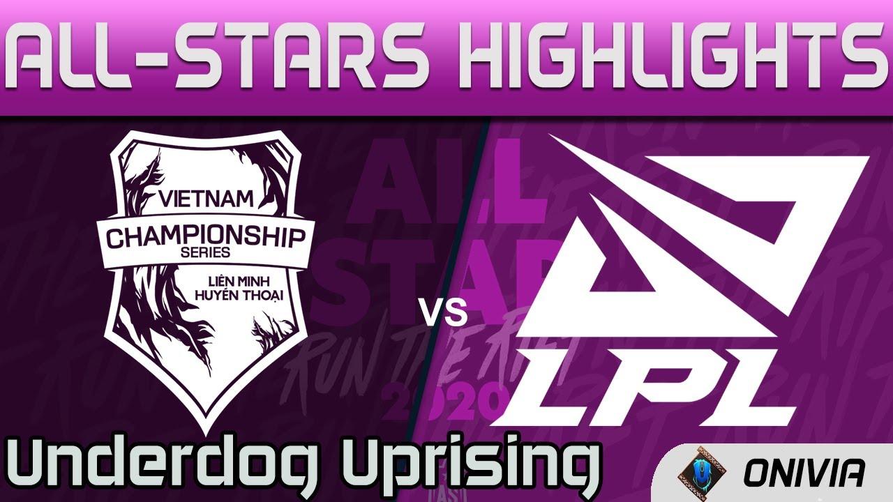 VCS vs LPL Highlights Underdog Uprising LoL All Stars 2020 by Onivia thumbnail