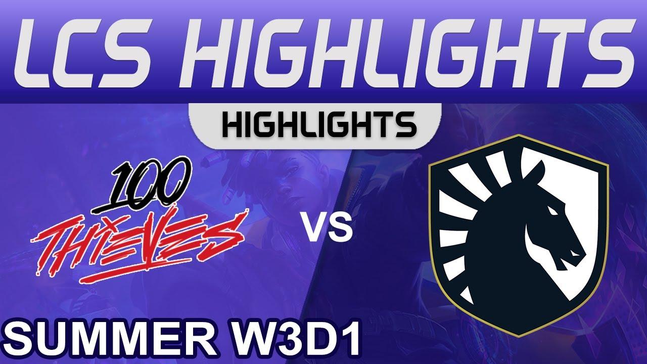 100 vs TL Highlights LCS Summer Season 2022 W3D1 100 Thieves vs Team Liquid by Onivia thumbnail