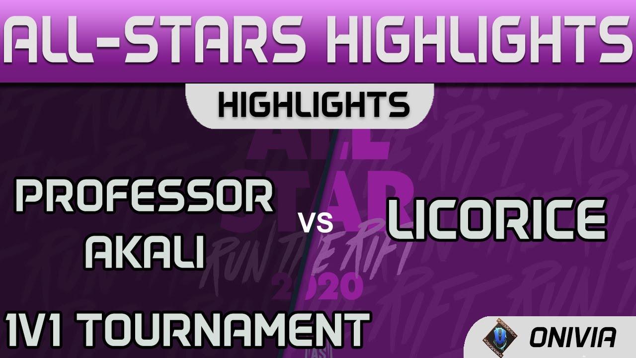 Professor  Akali vs Licorice Highlights Semifinals LCS 1V1 Tournament LoL All Stars 2020 by Onivia thumbnail