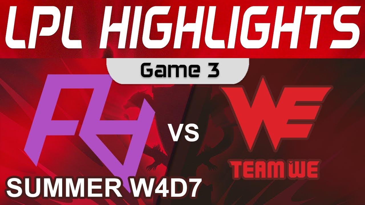 RA vs WE Highlights Game 3 LPL Summer Season 2022 W4D7 Rare Atom vs Team WE by Onivia thumbnail