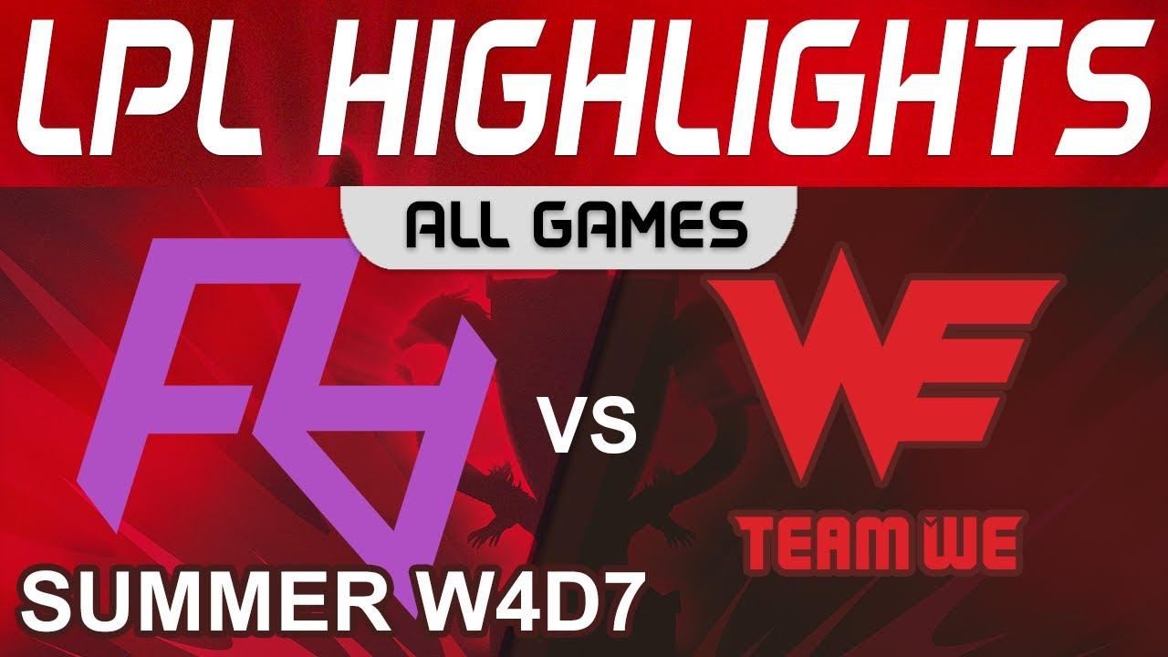 RA vs WE Highlights ALL GAMES LPL Summer Season 2022 W4D7 Rare Atom vs Team WE by Onivia thumbnail