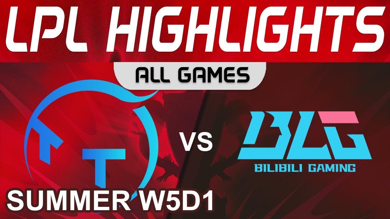 TT vs BLG Highlights ALL GAMES LPL Summer Season 2022 W5D1 ThunderTalk Gaming vs Bilibili Gaming by thumbnail