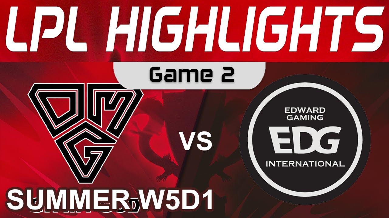 OMG vs EDG Highlights Game 2 LPL Summer Season 2022 W5D1 Oh My God vs EDward Gaming by Onivia thumbnail