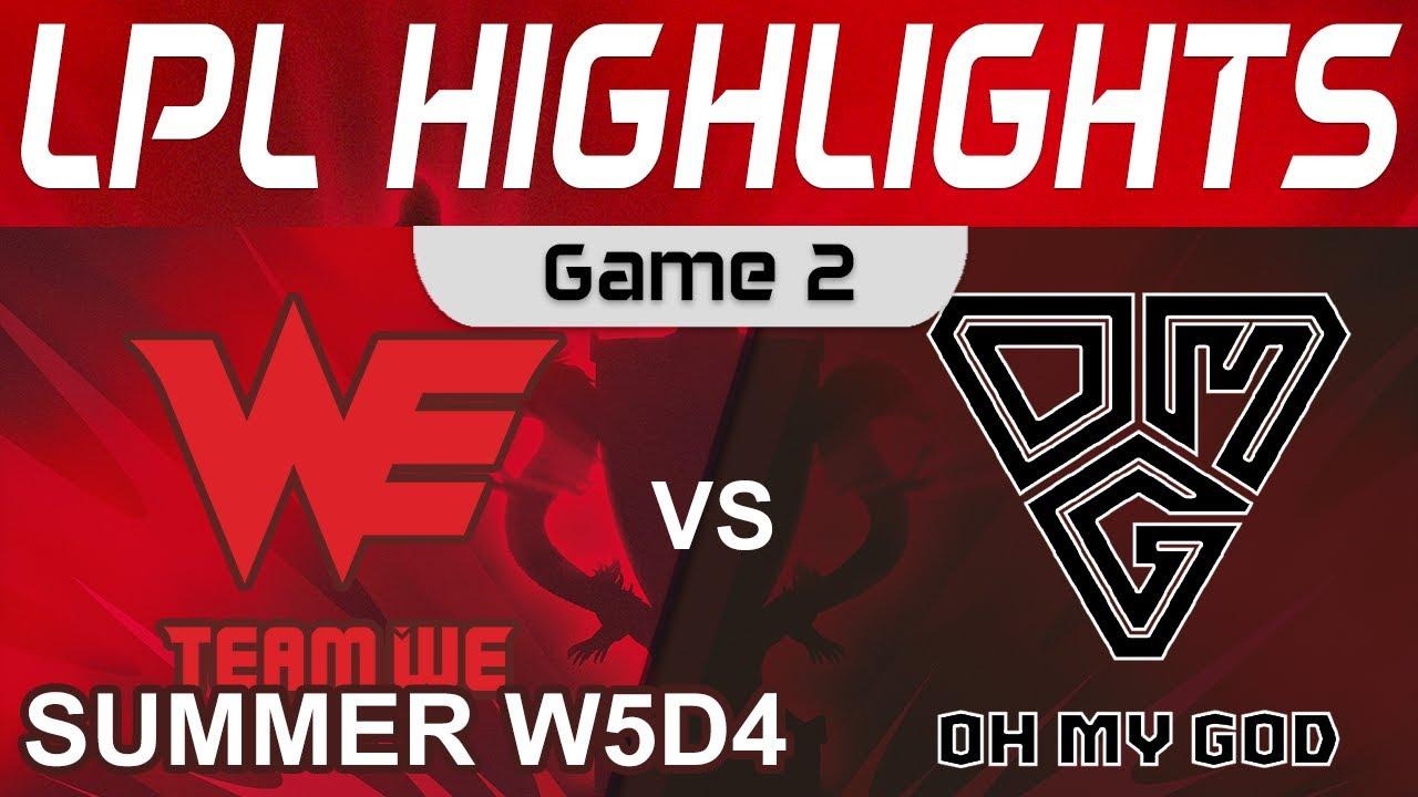 WE vs OMG Highlights Game 2 LPL Summer Season 2022 W5D4 Team WE vs Oh My God by Onivia thumbnail