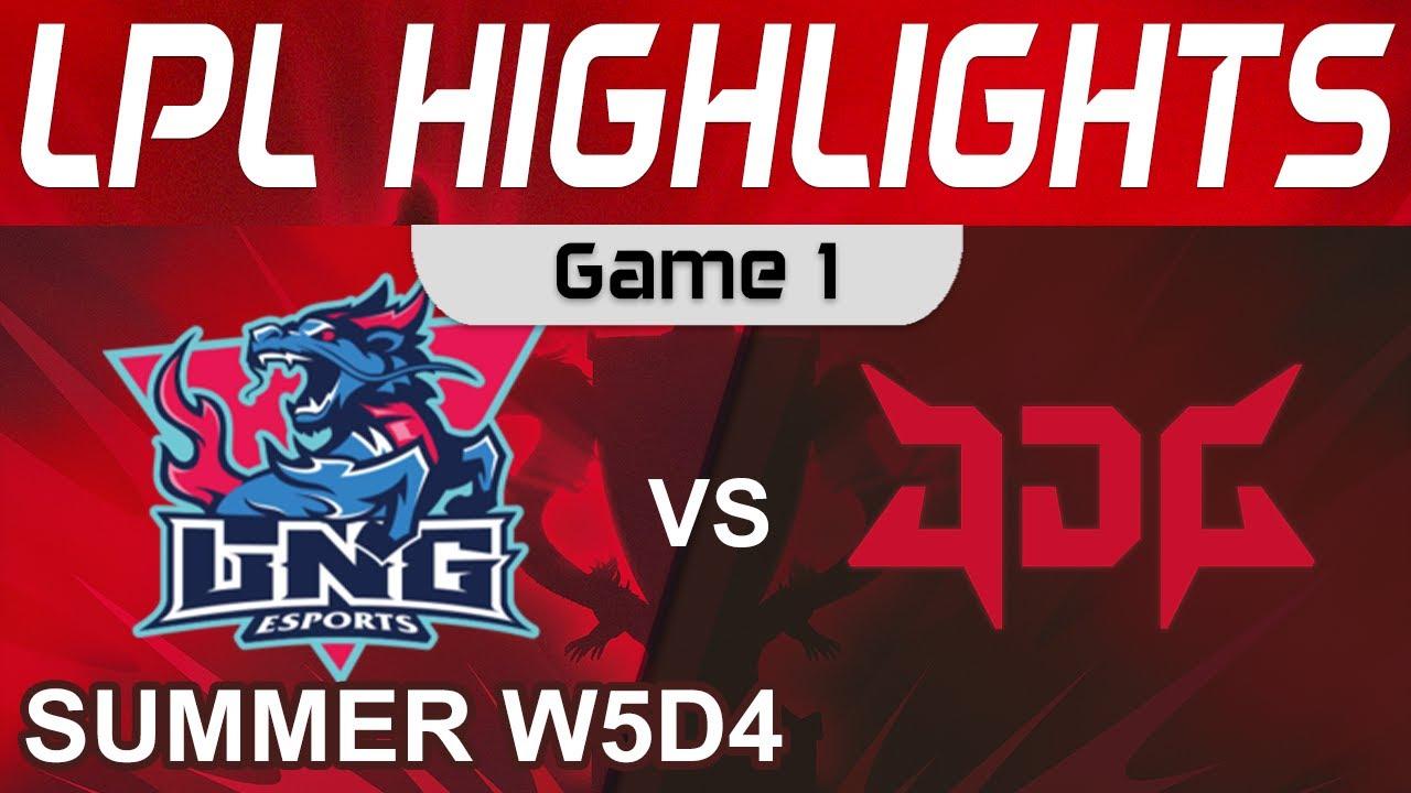 LNG vs JDG Highlights Game 1 LPL Summer Season 2022 W5D4 LNG Esports vs JD Gaming by Onivia thumbnail