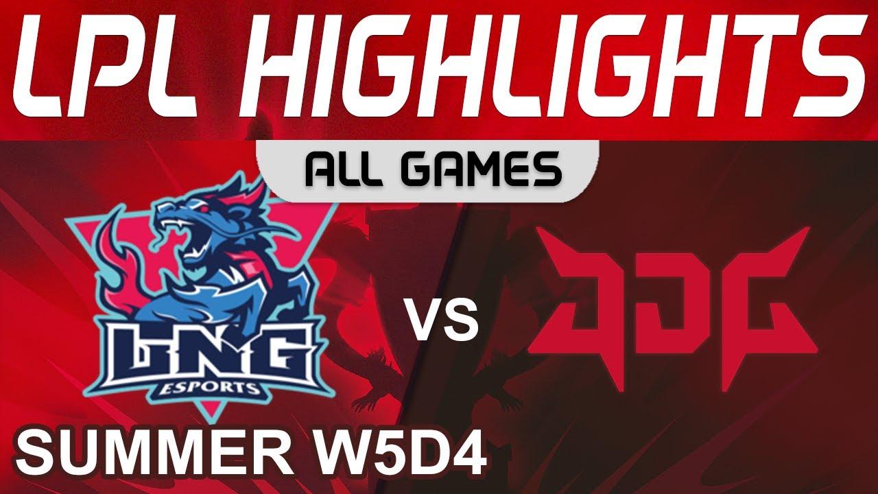 LNG vs JDG Highlights ALL GAMES LPL Summer Season 2022 W5D4 LNG Esports vs JD Gaming by Onivia thumbnail