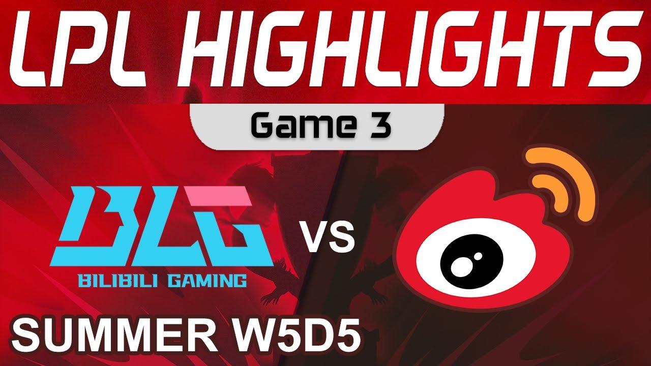 BLG vs WBG Highlights Game 3 LPL Summer Season 2022 W5D5 Bilibili Gaming vs Waibo Gaming by Onivia thumbnail