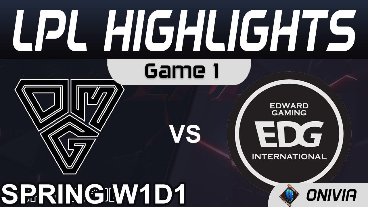 OMG vs EDG Highlights Game 1 LPL Spring Season 2021 W1D1 Oh My God vs EDward Gaming by Onivia thumbnail