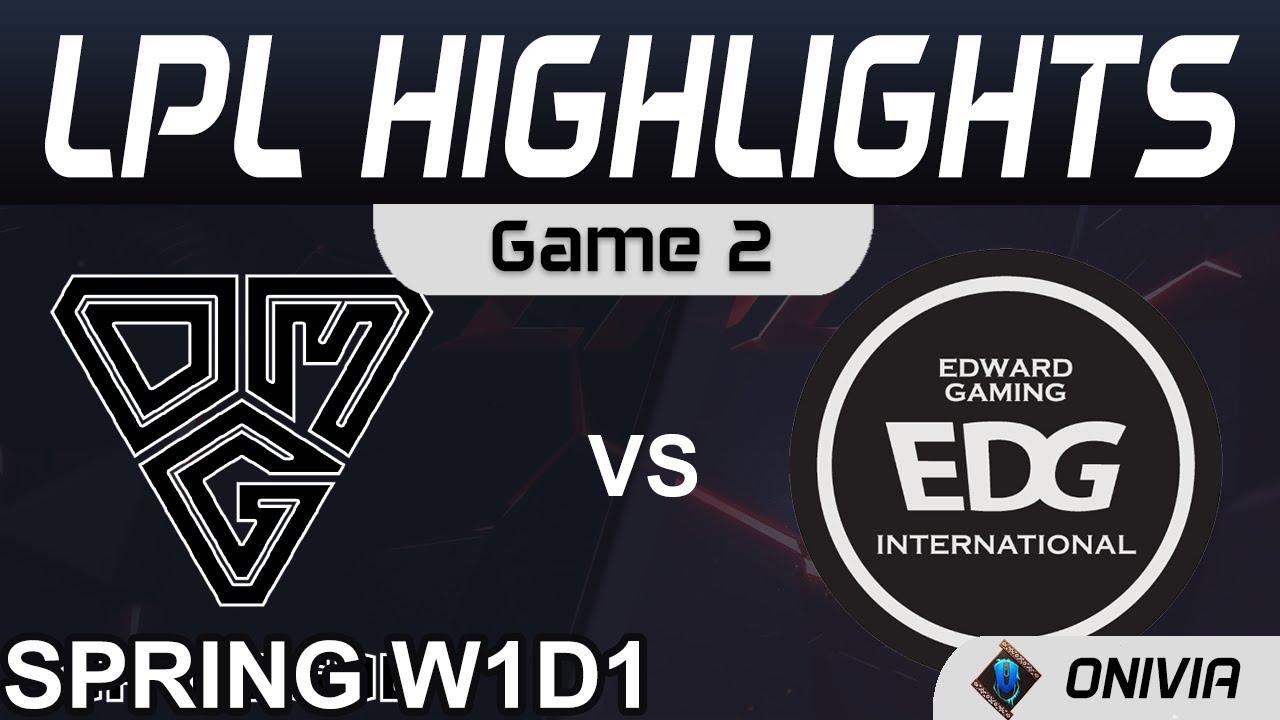 OMG vs EDG Highlights Game 2 LPL Spring Season 2021 W1D1 Oh My God vs EDward Gaming by Onivia thumbnail