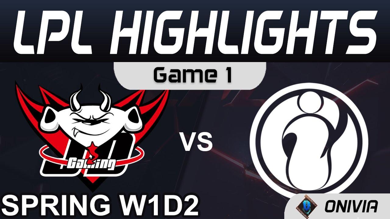 JDG vs IG Highlights Game 1 LPL Spring Season 2021 W1D2 JD Gaming vs Invictus Gaming by Onivia thumbnail