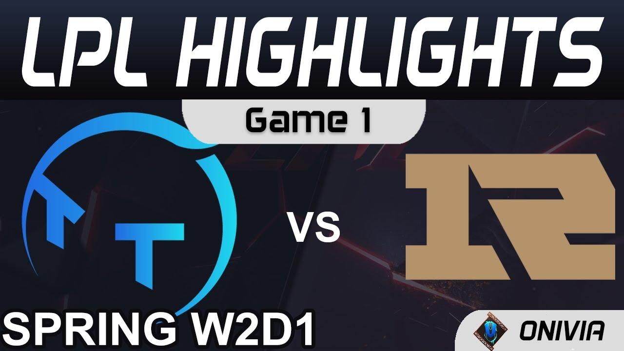 TT vs RNG Highlights Game 1 LPL Spring Season 2021 W2D1 TT vs Royal Never Give Up by Onivia thumbnail