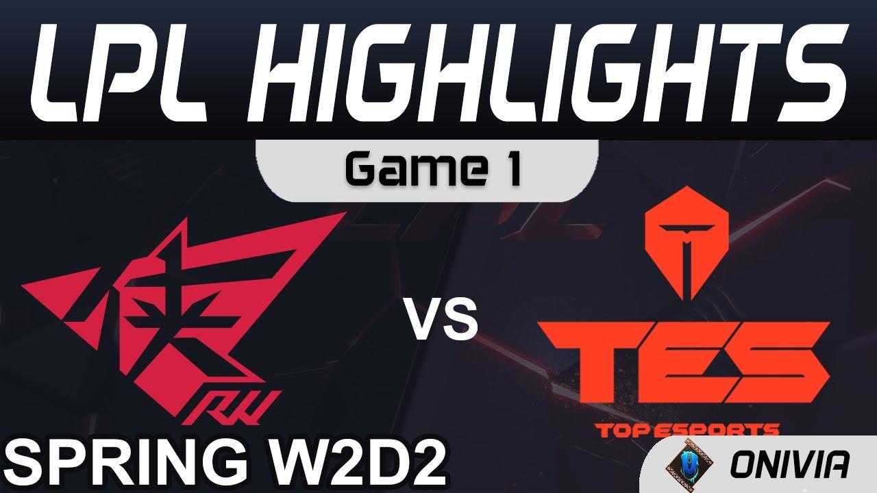 RW vs  TES Highlights Game 1 LPL Spring Season 2021 W2D2 Rogue Warriors vs Top Esports by Onivia thumbnail