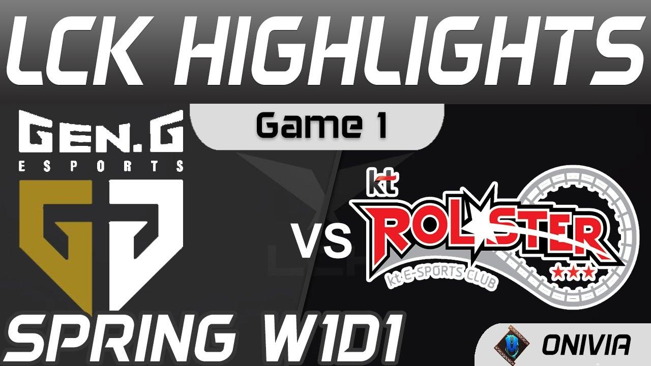 GEN vs KT Highlights Game 1 LCK Spring Season 2021 W1D1 Gen G vs KT  Rolster by Onivia thumbnail