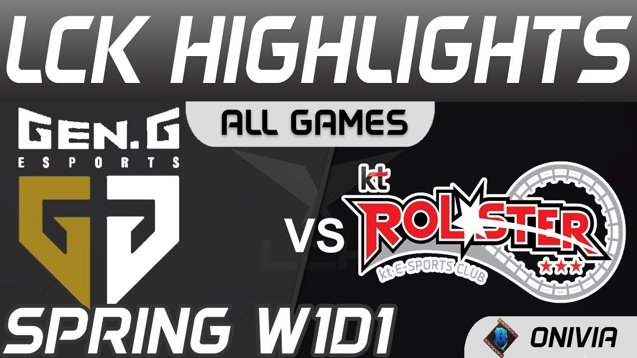 GEN vs KT Highlights ALL GAMES LCK Spring Season 2021 W1D1 Gen G vs KT  Rolster by Onivia thumbnail