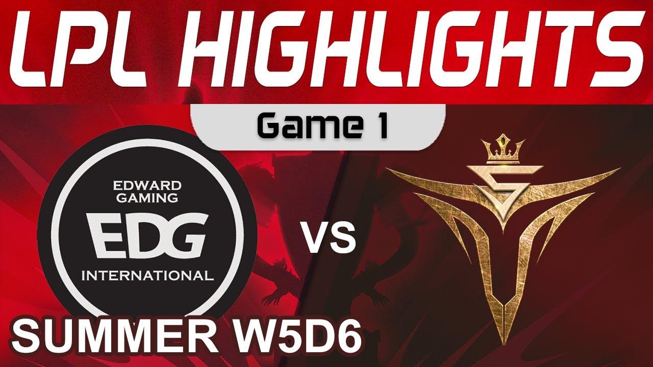 EDG vs V5 Highlights Game 1 LPL Summer Season 2022 W5D6 EDward Gaming vs Victory Five by Onivia thumbnail