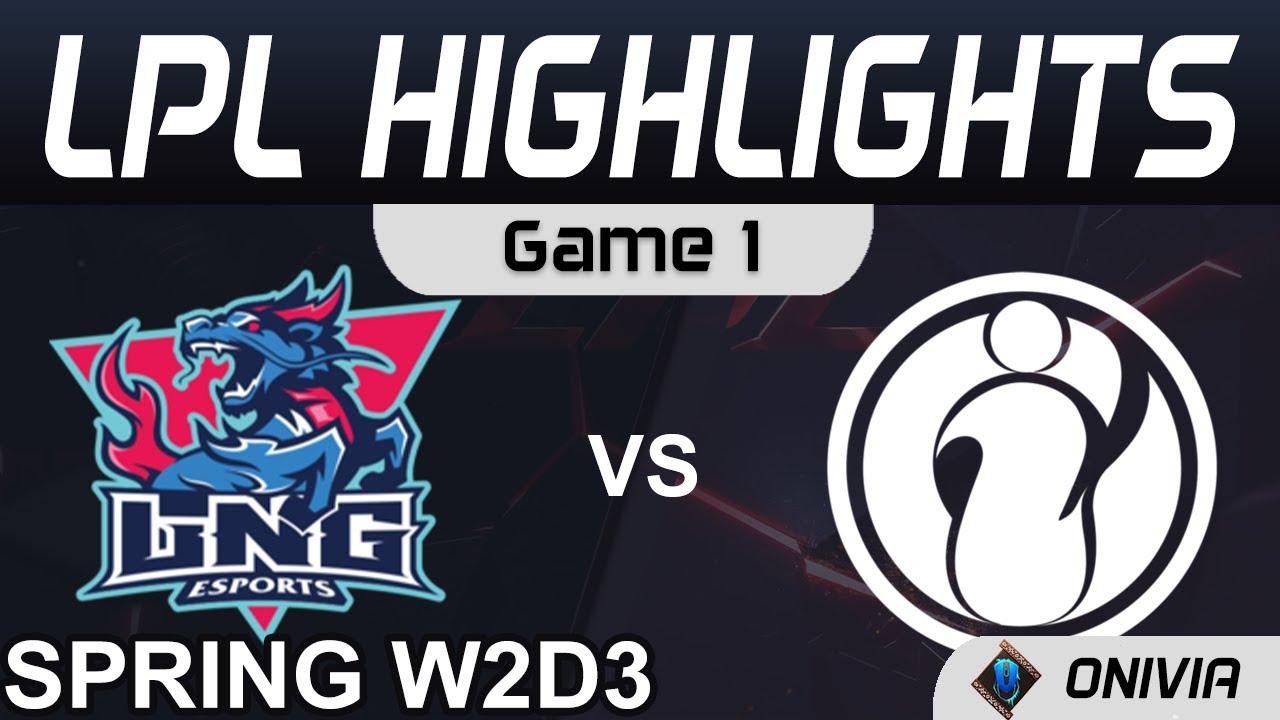 LNG vs IG Highlights Game 1 LPL Spring Season 2021 W2D3 LNG Esports vs Invictus Gaming by Onivia thumbnail