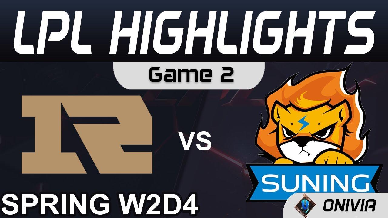 RNG vs SN Highlights Game 2 LPL Spring Season 2021 W2D4 Royal Never Give Up vs Suning Onivia thumbnail