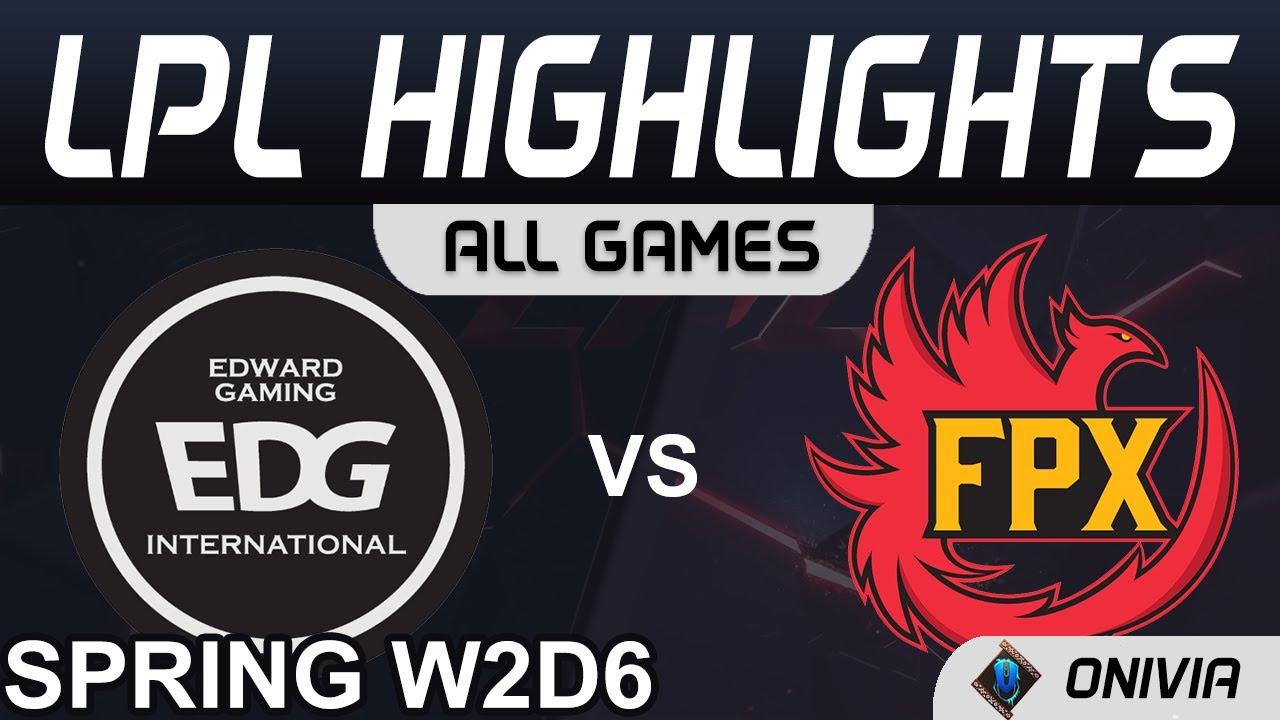 EDG vs FPX Highlights ALL GAMES LPL Spring Season 2021 W2D6 EDward Gaming vs FunPlus Phoenix Onivia thumbnail