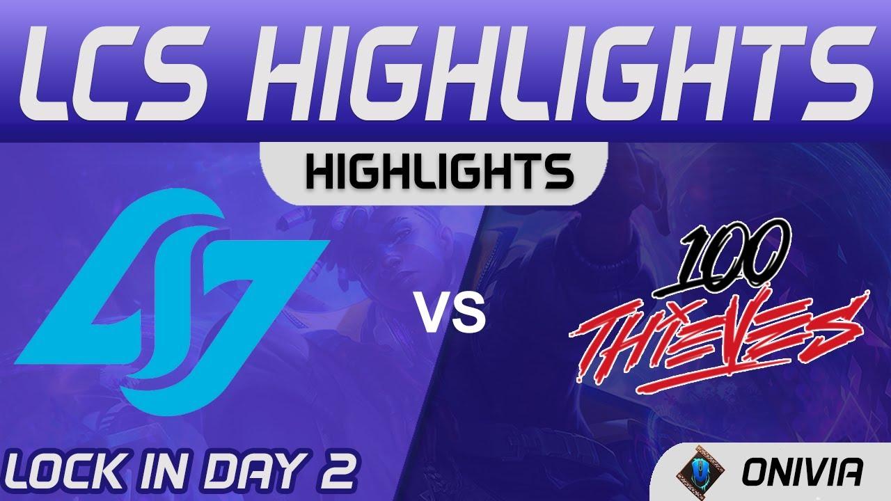 CLG vs 100 Highlights LCS Lock In Day 2 2021 Counter Logic Gaming vs 100 Thieves by Onivia thumbnail