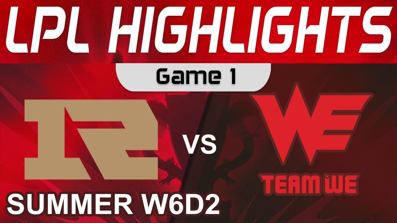 RNG vs WE Highlights Game 1 LPL Summer Season 2022 W6D2 Royal Never Give Up vs Team WE by Onivia thumbnail