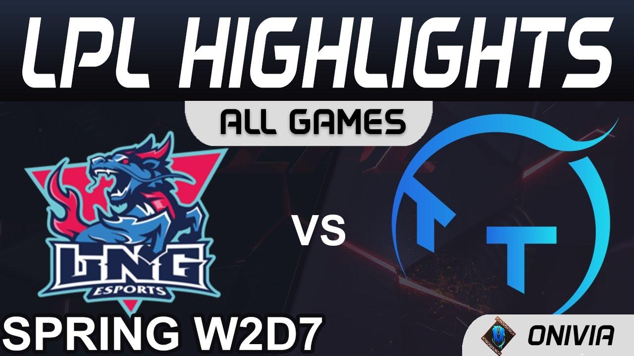 LNG vs TT Highlights ALL GAMES LPL Spring Season 2021 W2D7 LNG Esports vs ThunderTalk Gaming Onivia thumbnail