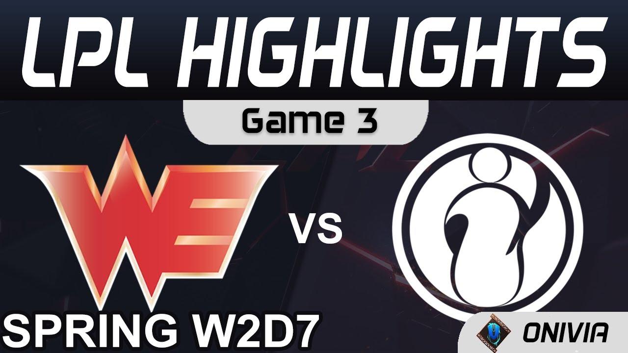 WE vs IG Highlights Game 3 LPL Spring Season 2021 W2D7 Team WE vs Invictus Gaming Onivia thumbnail