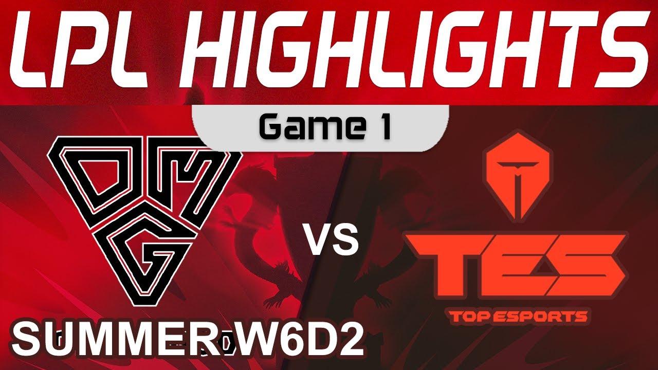 OMG vs TES Highlights Game 1 LPL Summer Season 2022 W6D2 Oh My God vs Top Esports by Onivia thumbnail