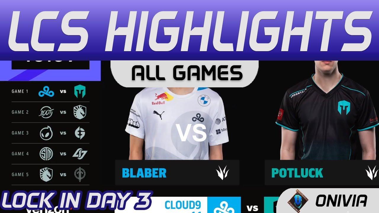 LCS Highlights LCS Lock In Day 3 2021 All Games By Onivia thumbnail