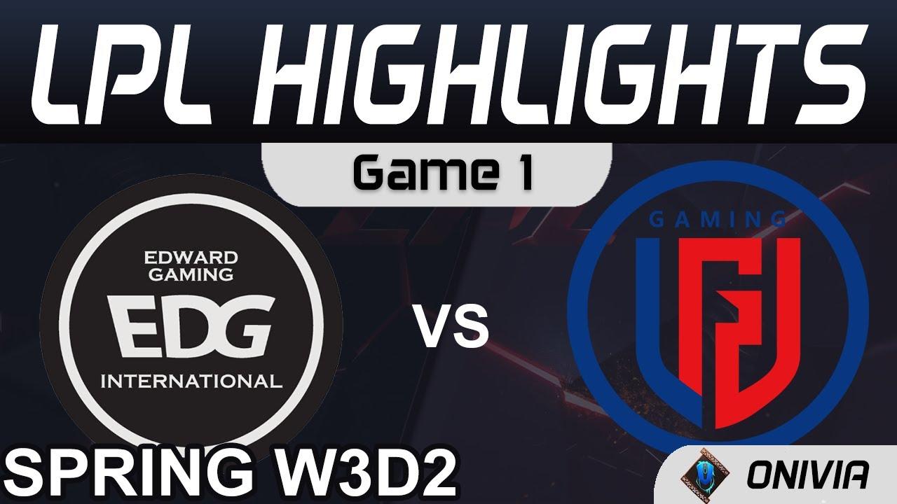 EDG vs LGD Highlights Game 1 LPL Spring Season 2021 W3D2 Edward Gaming vs LGD Gaming by Onivia thumbnail