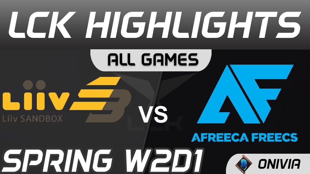 LSB vs AF Highlights ALL GAMES LCK Spring Season 2021 W2D1 Liiv SANDBOX vs Afreeca Freecs by Onivia thumbnail