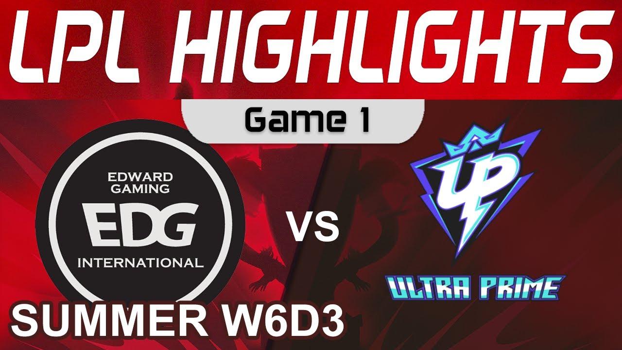 EDG vs UP Highlights Game 1 LPL Summer Season 2022 W6D3 EDward Gaming vs Ultra Prime by Onivia thumbnail