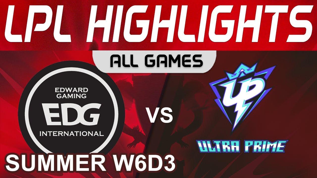 EDG vs UP Highlights ALL GAMES LPL Summer Season 2022 W6D3 EDward Gaming vs Ultra Prime by Onivia thumbnail