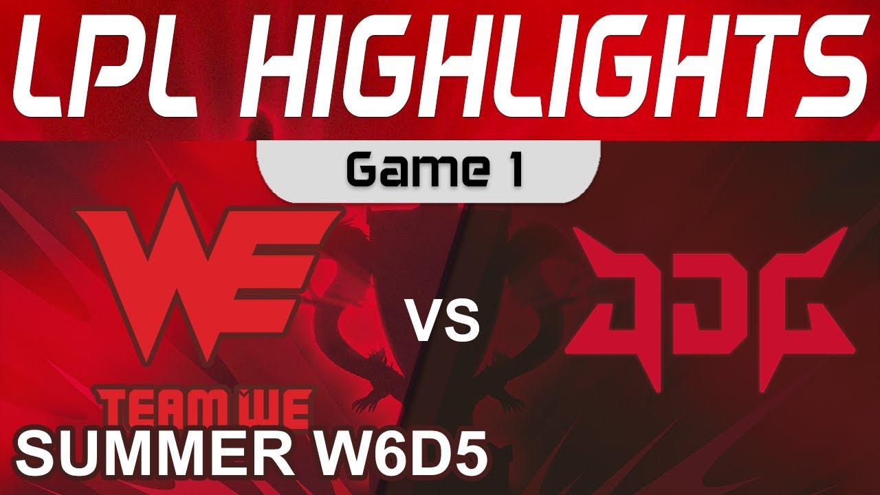 WE vs JDG Highlights Game 1 LPL Summer Season 2022 W6D5 Team WE vs JD Gaming by Onivia thumbnail