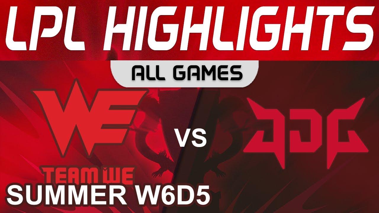 WE vs JDG Highlights ALL GAMES LPL Summer Season 2022 W6D5 Team WE vs JD Gaming by Onivia thumbnail