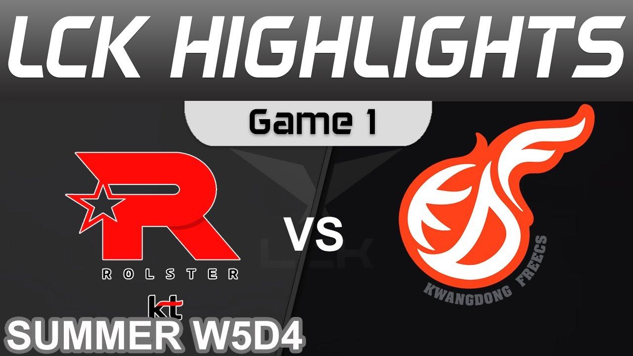 KT vs KDF Highlights Game 1 LCK Summer Season 2022 W5D4 KT Rolster vs Kwangdong Freecs by Onivia thumbnail