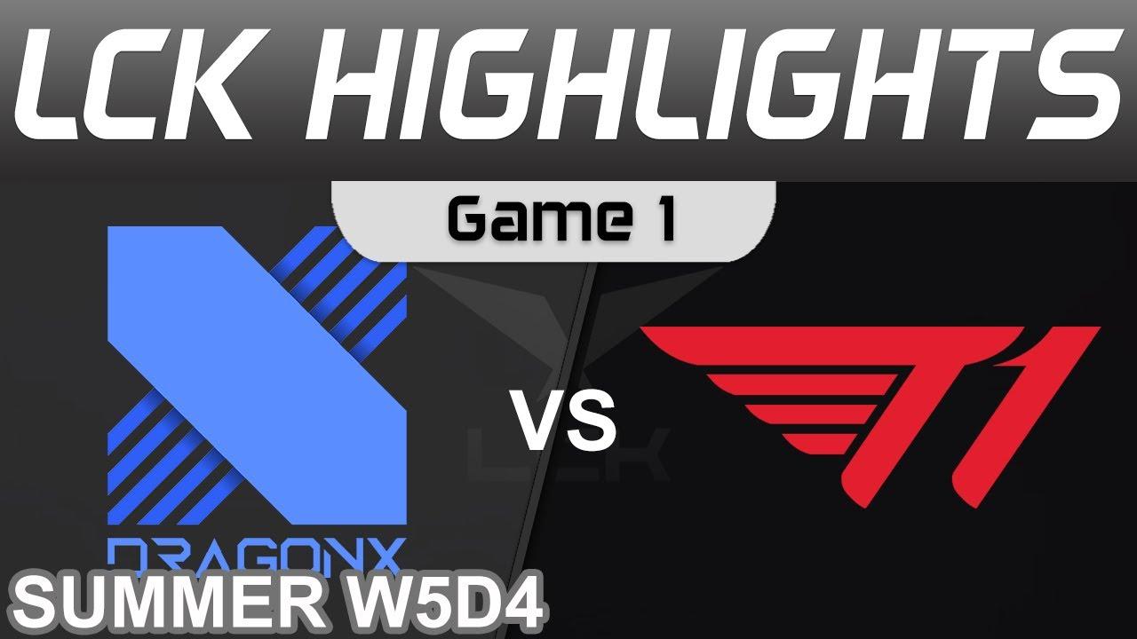 DRX vs T1 Highlights Game 1 LCK Summer Season 2022 W5D4 DragonX vs T1 by Onivia thumbnail