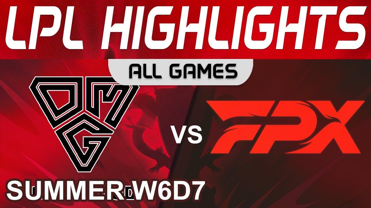 OMG vs FPX Highlights ALL GAMES LPL Summer Season 2022 W6D7 Oh My God vs FunPlus Phoenix by Onivia thumbnail